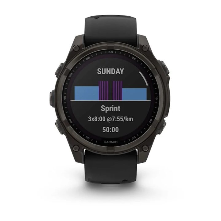 Garmin fenix 8 3.3 cm (1.3 ) 47 mm Digital 260 x 260 pixels Touchscreen Titanium Wi-Fi GPS (satellite)