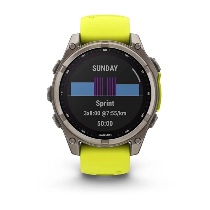 Garmin fenix 8 3.3 cm (1.3 ) 47 mm Digital 260 x 260 pixels Touchscreen Titanium Wi-Fi GPS (satellite)