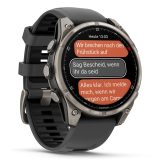 Garmin fenix 8 Pro 3.56 cm (1.4 ) AMOLED 47 mm Digital 454 x 454 pixels Touchscreen Graphite Titanium Wi-Fi GPS (satellite)