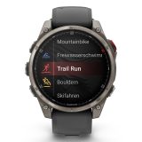 Garmin fenix 8 Pro 3.56 cm (1.4 ) AMOLED 47 mm Digital 454 x 454 pixels Touchscreen Graphite Titanium Wi-Fi GPS (satellite)