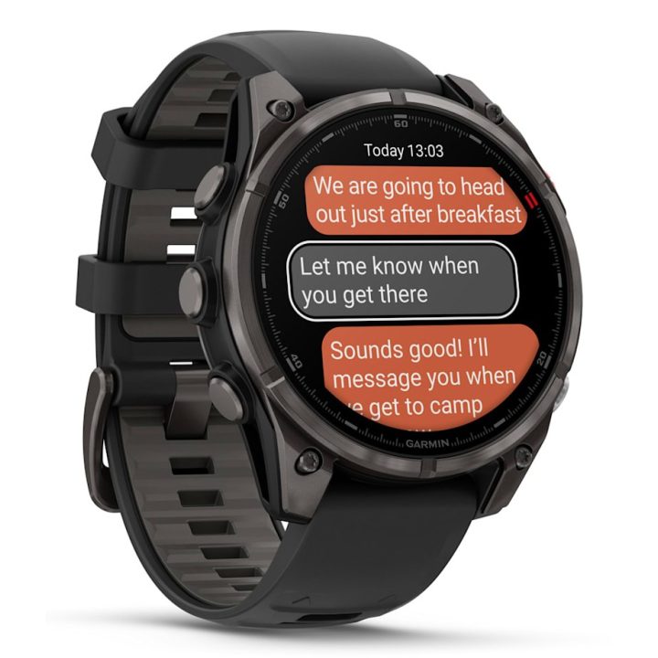 Garmin fenix 8 Pro 3.56 cm (1.4 ) AMOLED 47 mm Digital 454 x 454 pixels Touchscreen Grey Wi-Fi GPS (satellite)
