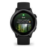 Garmin vívoactive 6 3.05 cm (1.2 ) AMOLED 42 mm Digital 390 x 390 pixels Touchscreen Black Wi-Fi GPS (satellite)