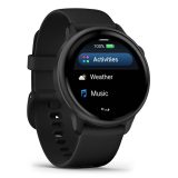 Garmin vívoactive 6 3.05 cm (1.2 ) AMOLED 42 mm Digital 390 x 390 pixels Touchscreen Black Wi-Fi GPS (satellite)