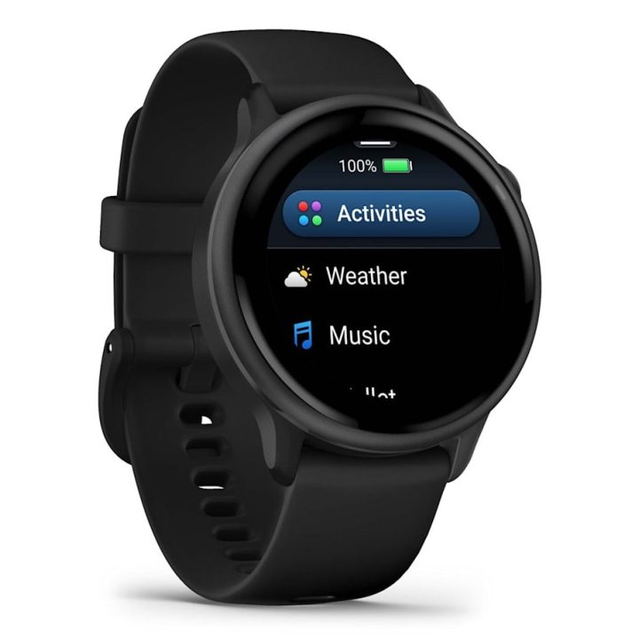 Garmin vívoactive 6 3.05 cm (1.2 ) AMOLED 42 mm Digital 390 x 390 pixels Touchscreen Black Wi-Fi GPS (satellite)