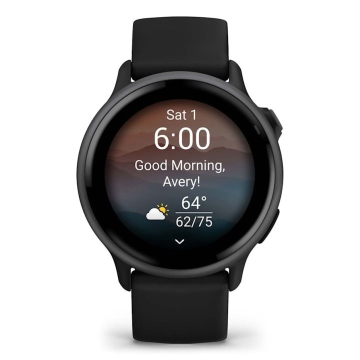 Garmin vívoactive 6 3.05 cm (1.2 ) AMOLED 42 mm Digital 390 x 390 pixels Touchscreen Black Wi-Fi GPS (satellite)