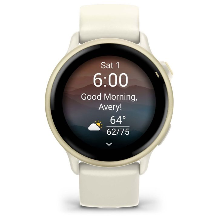 Garmin vívoactive 6 3.05 cm (1.2 ) AMOLED 42 mm Digital 390 x 390 pixels Touchscreen White Wi-Fi GPS (satellite)