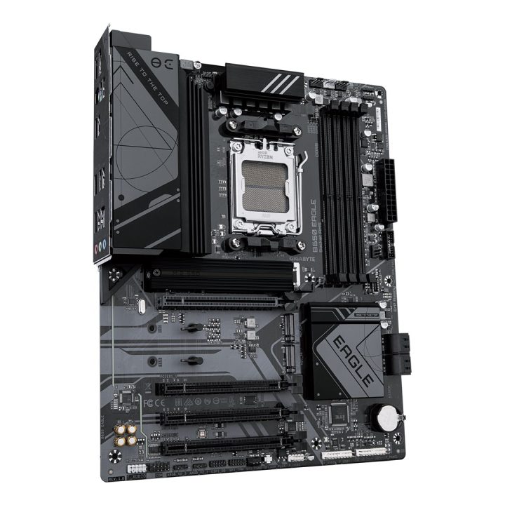 GIGABYTE B650 EAGLE Motherboard - AMD Ryzen 9000 Series CPUs 12+2+2 Phases VRM up to 7600MHz DDR5 (OC) 1xPCIe 5.0 + 2xPCIe 4.0 M