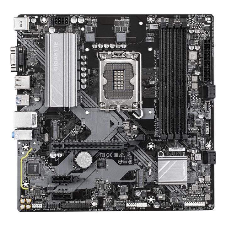 GIGABYTE B760M D3HP Motherboard - Intel Core 14th Gen CPUs 4+1+1 Phases VRM up to 5600MHz DDR5 2xPCIe 4.0 M.2 GbE LAN USB 3.2 Ge