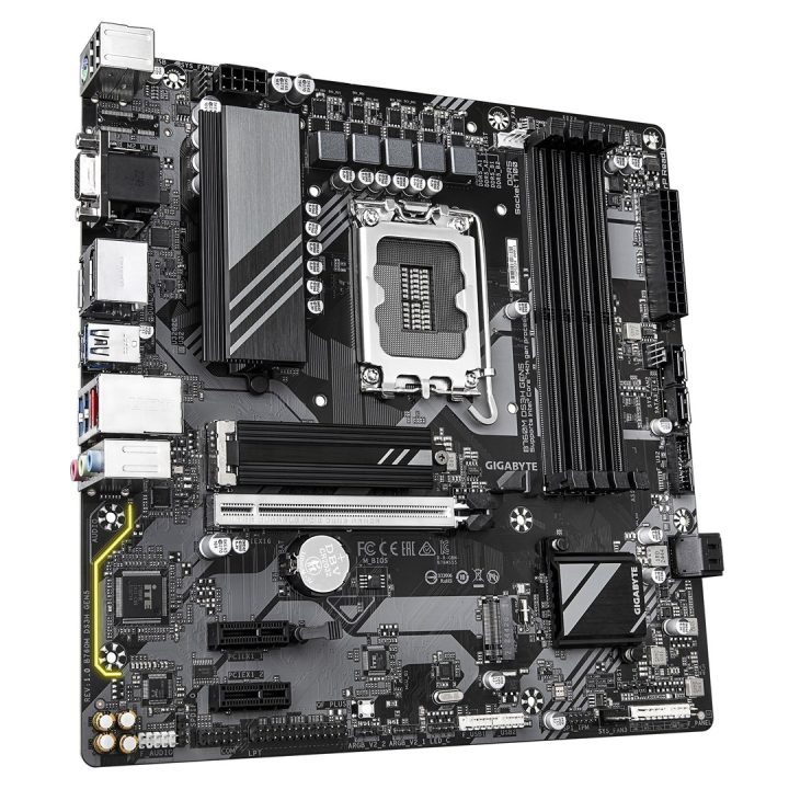 GIGABYTE B760M DS3H GEN5 Motherboard - Supports Intel Core 14th Gen CPUs 6+2+1 Phases Digital VRM up to 5600MHz DDR5 2xPCIe 4.0