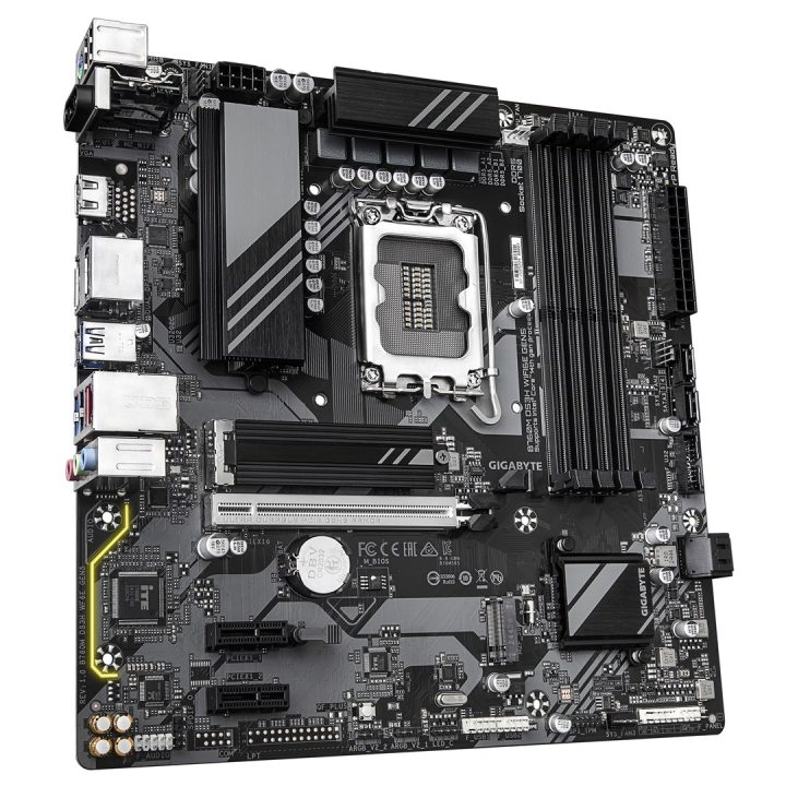 GIGABYTE B760M DS3H WIFI6E GEN5 Motherboard - Supports Intel Core 14th Gen CPUs 6+2+1 Phases Digital VRM up to 5600MHz DDR5 2xPC