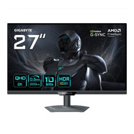 GIGABYTE G27Q20 27” QHD Gaming Monitor - 2560 x 1440 200Hz 0.5ms 350 cd/m2 G-Sync Compatible FreeSync Premium HDR10 HDMI 2.0 Dis