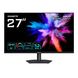 GIGABYTE GO27Q24A 27” OLED 2K QHD Gaming Monitor- 2560 x 1440 240Hz 0.03ms 400 cd/m2 FreeSync Premium G-Sync Compatible HDMI 2.1