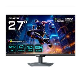 GIGABYTE M27Q2 QD 27” QHD Gaming Monitor - 2560 x 1440 200Hz 1ms 350 cd/m2 FreeSync Premium Display HDR400 HDMI 2.0 Displayport
