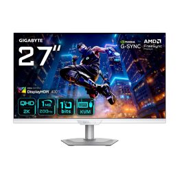 GIGABYTE M27Q2 QD ICE 27” QHD Gaming Monitor - 2560 x 1440 200Hz 1ms 350 cd/m2 FreeSync Premium Display HDR400 HDMI 2.0 Displayp