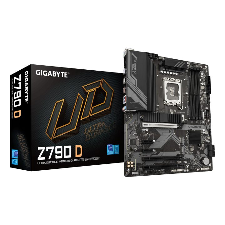 GIGABYTE Z790 D Motherboard - Supports Intel Core 14th Gen CPUs 12+1+1 Phases Digital VRM up to 7600MHz DDR5 (OC) 3xPCIe 4.0 M.2
