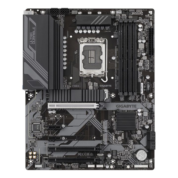 GIGABYTE Z790 D Motherboard - Supports Intel Core 14th Gen CPUs 12+1+1 Phases Digital VRM up to 7600MHz DDR5 (OC) 3xPCIe 4.0 M.2