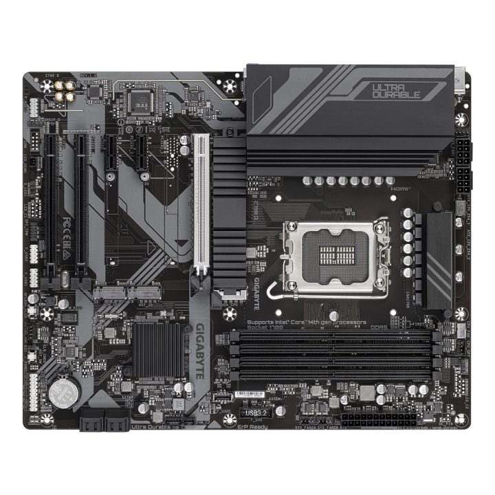 GIGABYTE Z790 D Motherboard - Supports Intel Core 14th Gen CPUs 12+1+1 Phases Digital VRM up to 7600MHz DDR5 (OC) 3xPCIe 4.0 M.2