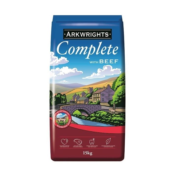 ARKWRIGHT Complete Beef - dry dog food - 15kg