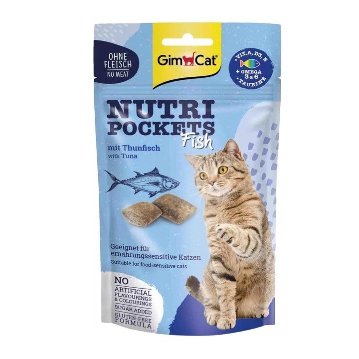 GIMCAT Nutri pockets Tuna - cat treats - 60g