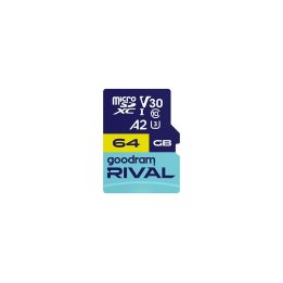 GOODRAM RIVAL M2AA 64 GB MicroSDXC V30 A2 UHS-I U3 + adapter (GGSM2AA-0640R12)