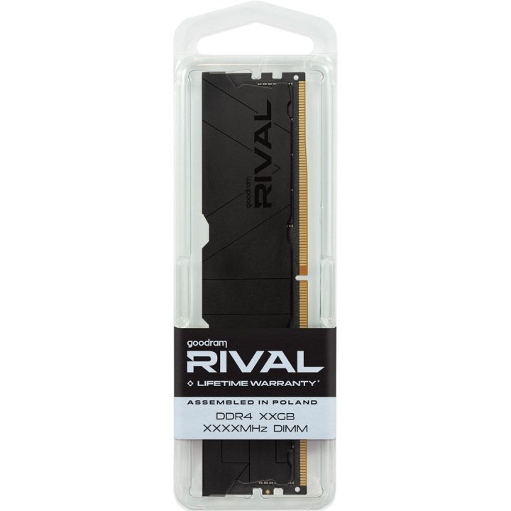 Goodram *DDR4 Rival Deep Black 8GB(1* 8)/3600 CL18 memory module 1 x 8 GB 3600 MT/s 288-pin DIMM