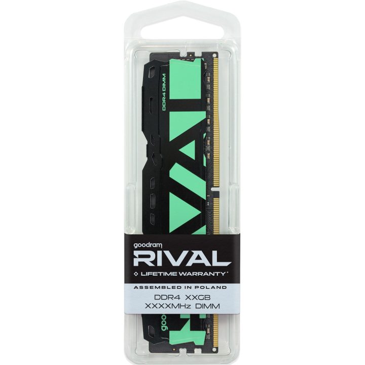 Goodram *DDR4 Rival Radiant 16GB (1*16)/3200 CL16 Green memory module 1 x 16 GB 3200 MT/s 288-pin DIMM