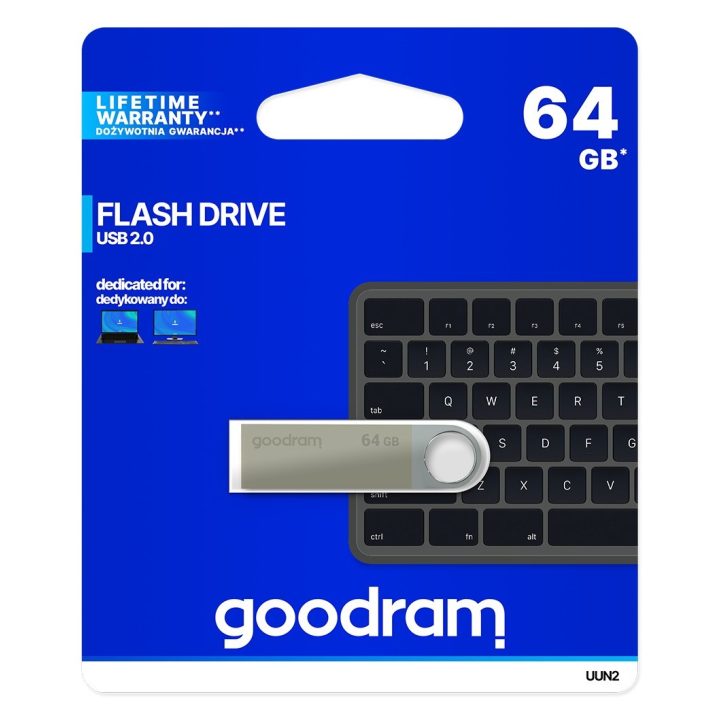 Goodram UUN2 USB 2.0 USB flash drive 64 GB USB Type-A Silver