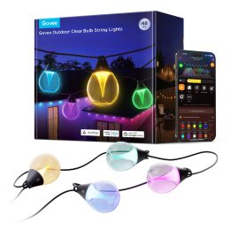 Govee H7025 RGBICW Outdoor LED String Lights 14.63m 2.4GHz Wi-Fi + Bluetooth