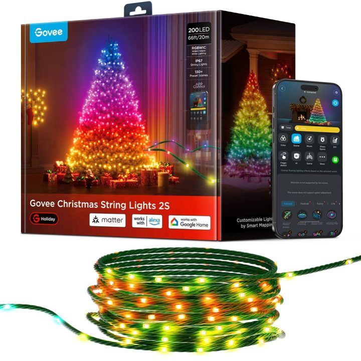 Govee H80C4 Smart string light Wi-Fi/Bluetooth 15 W