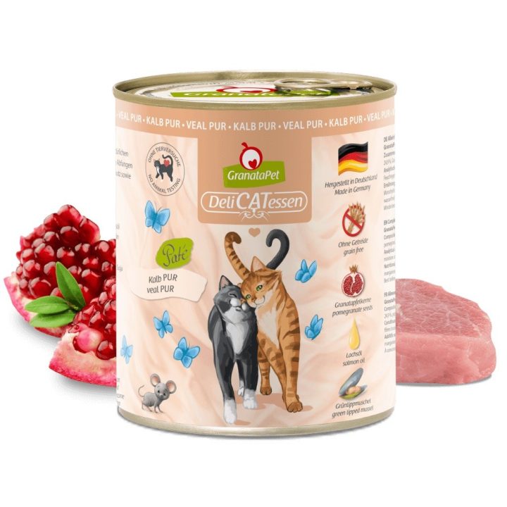 GRANATAPET DeliCATessen Pur Veal - wet cat food - 800g