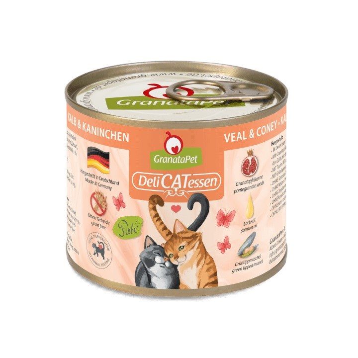 GRANATAPET DeliCATessen Veal and coney - wet cat food - 200g