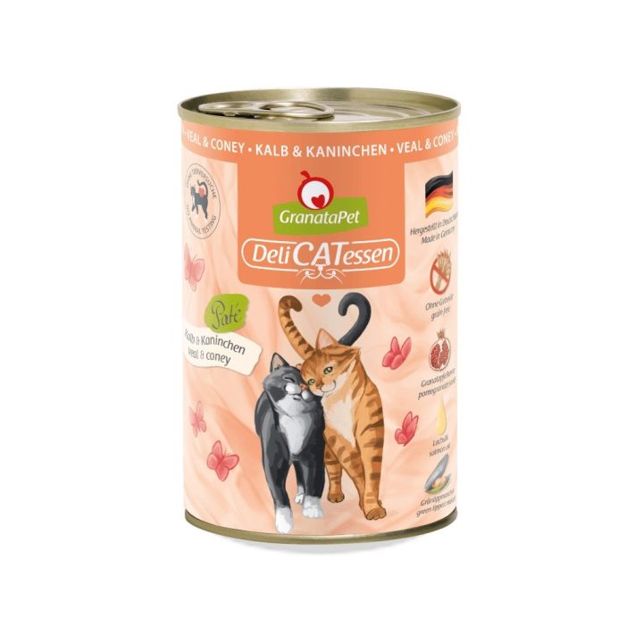 GRANATAPET DeliCATessen Veal and coney - wet cat food - 400g