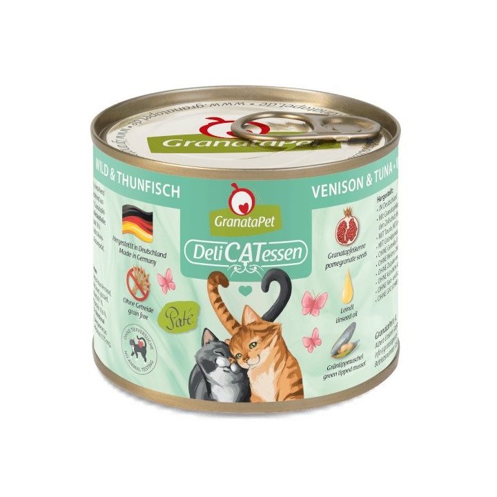 GRANATAPET DeliCATessen Venison and tuna - wet cat food - 200g