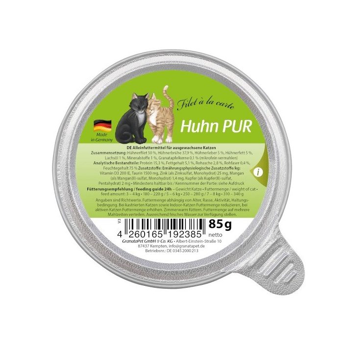 GRANATAPET Filet á la carte Chicken - wet cat food - 85g