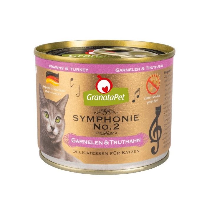 GRANATAPET Symphonie No.2 Prawns and turkey - wet cat food - 200g