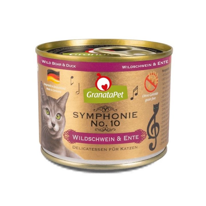 GRANATAPET Symphonie No.10 Wild boar and duck - wet cat food - 200g