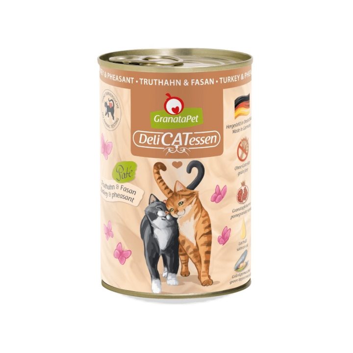 Granatapet DeliCatessen Turkey & Pheasant – wet cat food 400 g