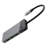 GREEN CELL HUB USB-C ADAPTER GC CONNECT 7W1 (3XUSB 3.1 HDMI 4K 60HZ USB-C PD 85W MICROSD/SD)