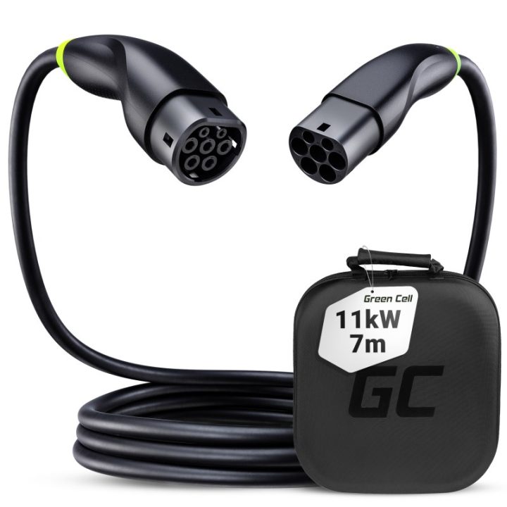 Green Cell EVKABGC02 electric vehicle charging cable Black Type 2 3 7 m