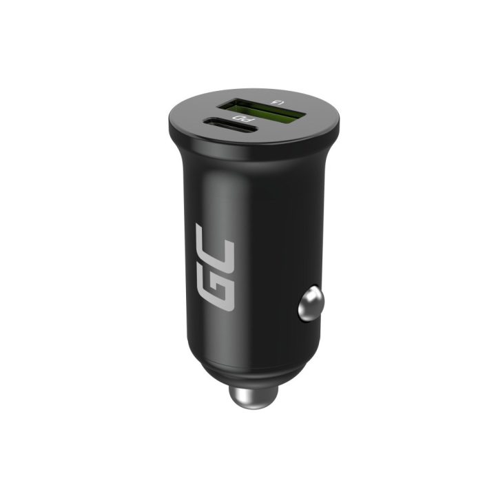 Green Cell GC PowerRide Nano38 38W 6A 1x USB-C 1x USB-A car charger