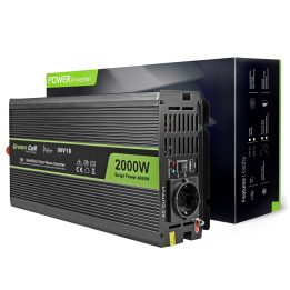 Green Cell INV10 power adapter/inverter Auto 2000 W Black