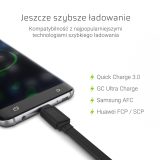 Green Cell KABGC03 USB cable 0.25 m USB A USB C 0.48 Gbit/s Black