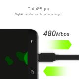 Green Cell KABGC03 USB cable 0.25 m USB A USB C 0.48 Gbit/s Black