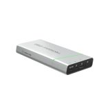 Green Cell PBPLGC20P power bank Lithium-Ion (Li-Ion) 20800 mAh Aluminium Black Green Light grey Silver