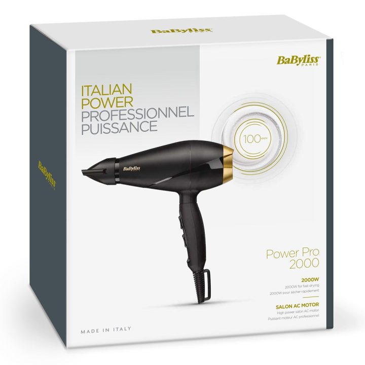 BaByliss 6704E hair dryer 2000 W Black Gold