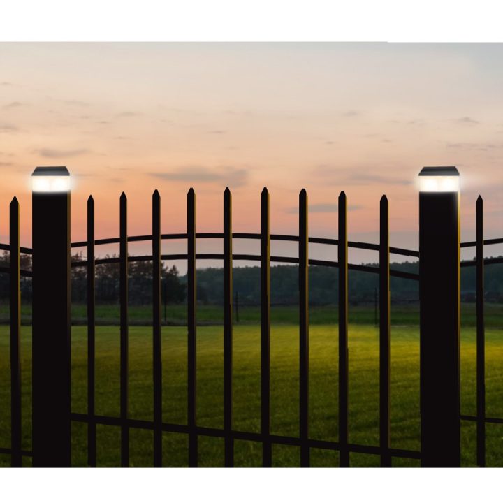Garden pole solar light 61x41x45 mm Greenblue GB125 / 6/7 Solar LED Garden Lamp for fence post
