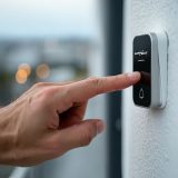 GreenBlue GB157 B Kinetic Battery-free Wireless Dorr Bell Melodies Black Range up to 200m IP44