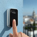 GreenBlue GB157 B Kinetic Battery-free Wireless Dorr Bell Melodies Black Range up to 200m IP44