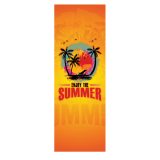 GreenBlue GB183 Classic Beech Deck Chair with Enjoy The Summer Print