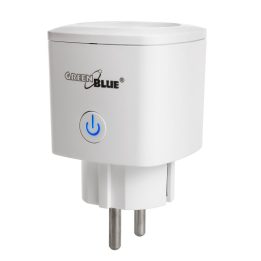 GreenBlue WiFi remote controlled socket Android/iOS/Alexa/Google Home energy cons. Energy timer max 3680W type F GB720 F